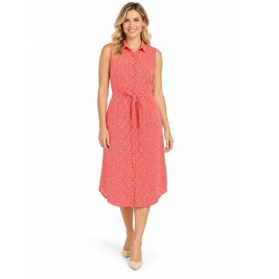 Ava coral dress model web